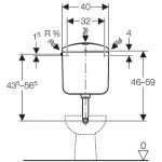 Rezervor WC Geberit, Montana Duo AP 117, pentru montaj la semi-inaltime - imagine 2